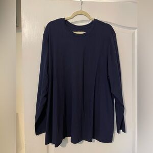 Lane Bryant Navy Long Sleeve Tee